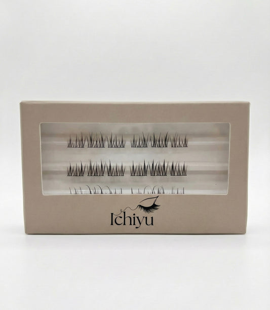 E02 Segmenty Řas Natural s Wispy, 3 řady