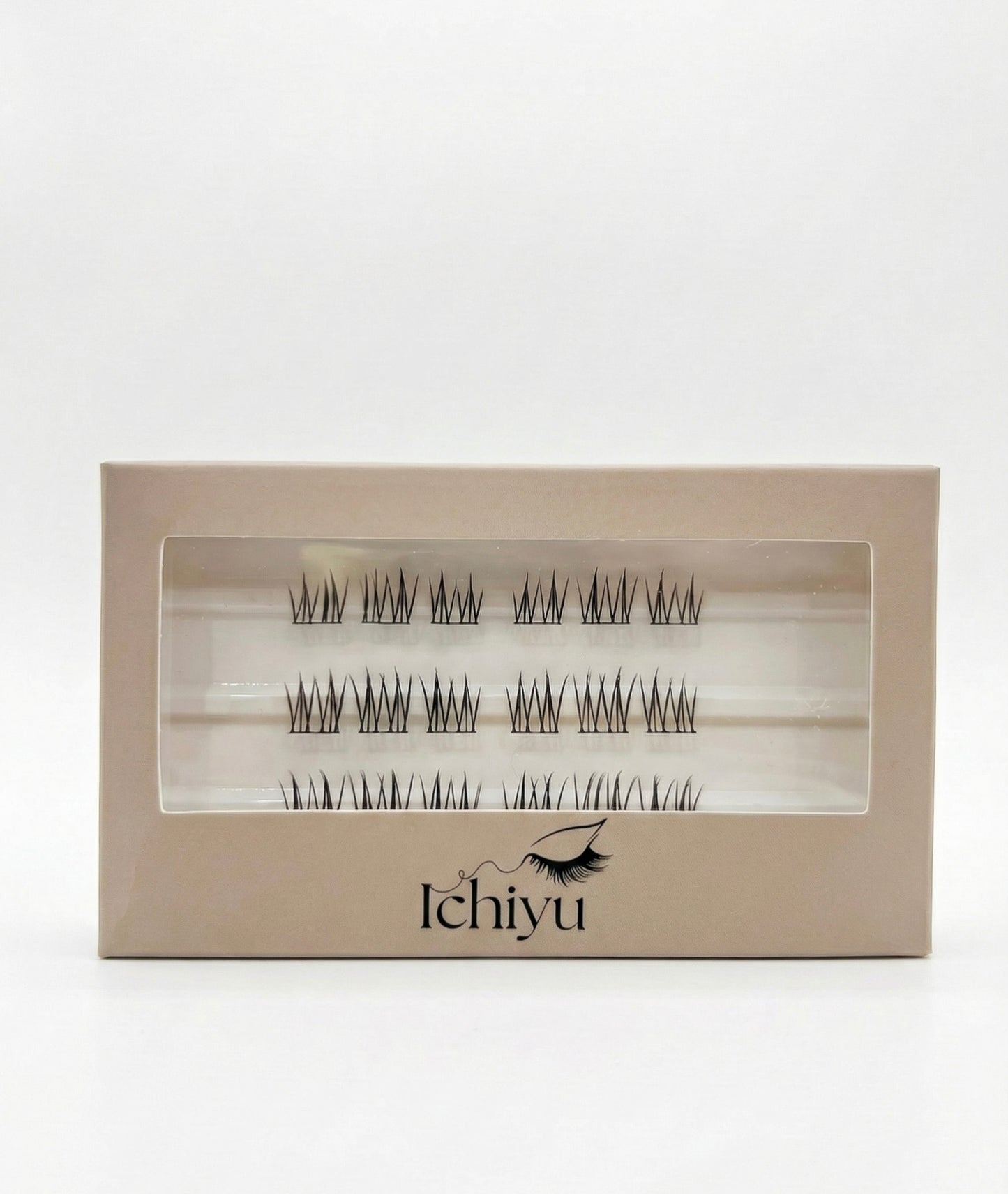 E07 Segments of thicker Spiky Eyelashes, 3 rows